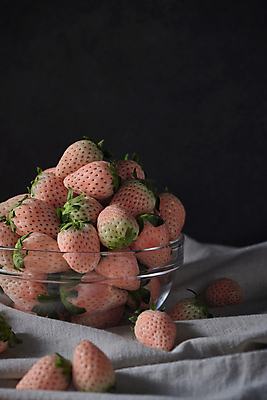 포토 JPG 스튜디오촬영 그릇 딸기 검은배경 실내 사람없음 쌓기 천 유기농 제철 카피스페이스 제철과일 백딸기 국내포토 식기 웰빙 백그라운드 과일 모션 내부 검은색 공백 직물 파일형식