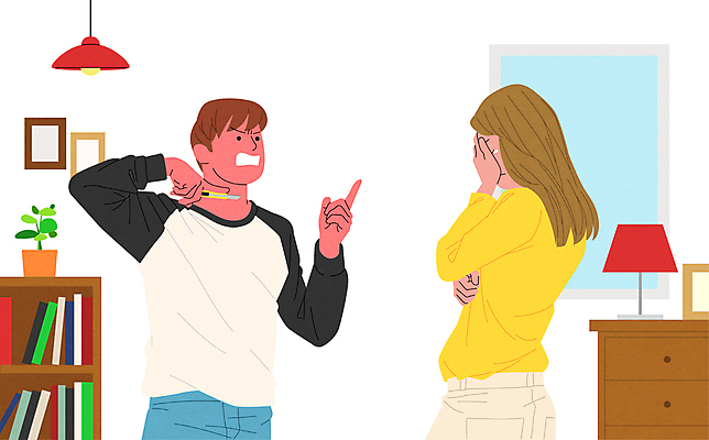 여자 남자 화분 액자 일러스트 창문 조명 책장 들기 상반신 성인 두명 분노 위협 눈물 얼굴가리기 삿대질 자살 커터칼 성인만 데이트폭력 국내일러스트 AI파일 감정 가구 모션 사람 손짓 사무용품 가림 폭력 파일형식 벡터