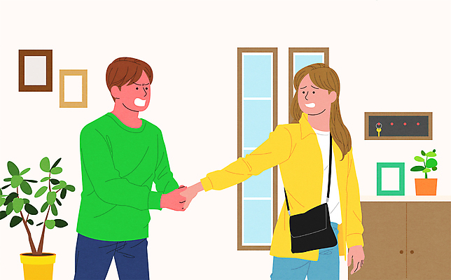 여자 남자 화분 액자 일러스트 창문 열쇠 상반신 성인 두명 금지 분노 잡기 뒤돌아보기 통제 외출 신발장 집착 성인만 데이트폭력 국내일러스트 AI파일 감정 컨셉 모션 사람 폭력 파일형식 벡터