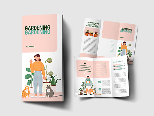 전신 템플릿 표지디자인 여자 표지 남자 내지 화분 리플렛 분홍색 여러마리 3단접지 안내 서기 들기 손짓 팜플렛 성인 세명 반려동물 고양이 흰색 원예 다육식물 성인만 반려묘 홈가드닝 천대전송 루비도나 라울 이미지템플릿 AI파일 식물 동물 컬러 다수 포유류 모션 사람 취미 파일형식 벡터