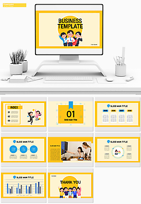 전신 템플릿 여자 남자 비즈니스 그래프 여러명 상반신 20대 성인 30대 세트 노란색 점프 한국인 가리킴 비즈니스맨 비즈니스우먼 PPT 프레젠테이션 문서템플릿 성인만 애니형PPT 9P 이미지템플릿 컬러 다수 모션 사람 동양인 손짓 청년 장년 직장인 파일형식