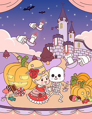 전신 커플 드레스 여자 장갑 두마리 일러스트 촛불 해골 사랑 한명 들기 이벤트 성인 신체부위 손잡기 보라색 할로윈 무대 춤 성 박쥐 손모양 잭오랜턴 성인여자한명만 국내일러스트 AI파일 모양 1 건축물 잡화 옷 감정 컬러 2 초 포유류 관계 모션 문화예술 뼈 사람 여자한명만 성인여자만 파일형식 벡터 손_신체부위