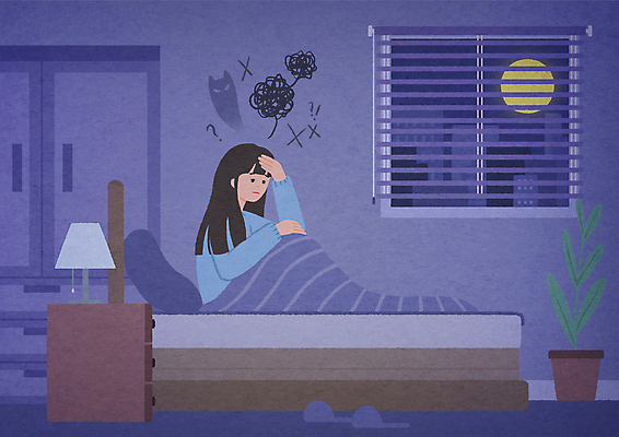 전신 PSD 여자 화분 일러스트 창문 한명 앉기 성인 보라색 달 침대 장롱 불안 고민 두통 불면증 손짚기 성인여자한명만 국내일러스트 자연요소 1 감정 컬러 가구 모션 사람 손짓 질병 여자한명만 성인여자만 파일형식