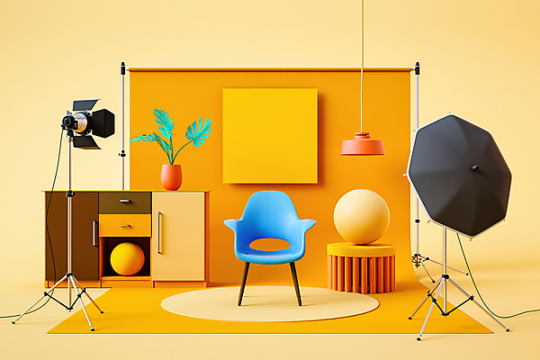 PSD 식물 편집 편집이미지 화분 액자 의자 스튜디오 조명 선반 사람없음 장식 인테리어 3D 주황색 매트 원형 디지털합성 촬영실 조명장치 촬영장비 편집소스 배경지 편집3D 도형 디자인 컬러 가구 공간 장비 도구 파일형식