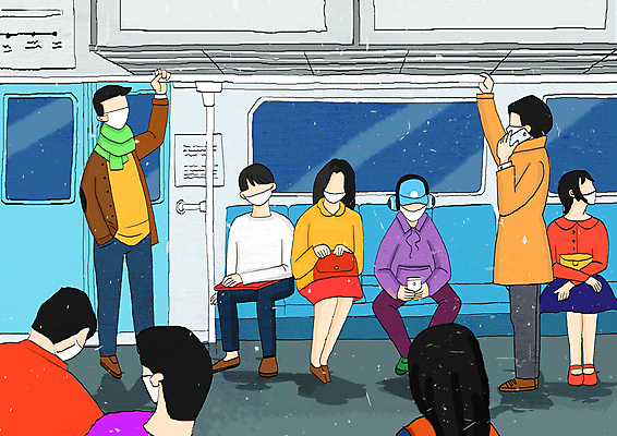 전신 PSD 여자 남자 의자 일러스트 마스크 서기 들기 앉기 여러명 상반신 성인 스마트폰 잡기 전철 사회이슈 통화 탑승객 얼굴없음 성인만 코로나바이러스 델타변이바이러스 위드코로나 오미크론 국내일러스트 육상교통 가구 다수 컨셉 모션 대중교통 사람 핸드폰 스마트기기 바이러스 승차 파일형식