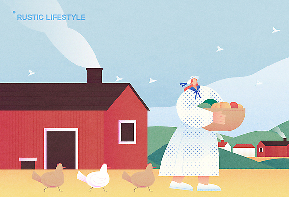 전신 라이프스타일 여자 여유 채소 일러스트 세마리 한명 서기 들기 성인 일상 농장 바구니 농사 시골 닭 전원주택 귀농 전원생활 성인여자한명만 목가 국내일러스트 AI파일 1 감정 농업 모션 조류 주택 3 사람 라이프 생활 여자한명만 성인여자만 파일형식 벡터