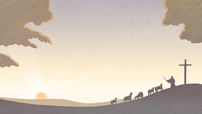 PSD 나무 실루엣 기독교 십자가 여러마리 일러스트 산 프레임 사람없음 태양 양 예수 양치기 성직자 베이지색 프레임일러스트 국내일러스트 자연요소 식물 직업 종교 컬러 다수 포유류 촬영기법 신_종교 파일형식