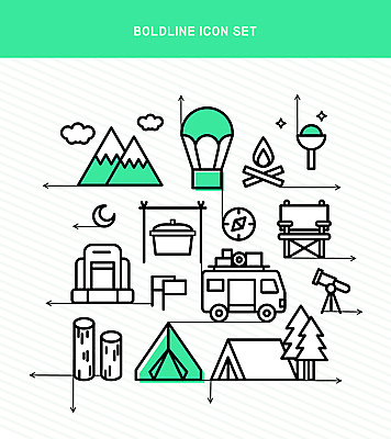 나무 구름 아이콘 배낭 산 텐트 캠핑도구 사람없음 연두색 캠핑 열기구 깃발 냄비 초승달 나침반 모닥불 라인아이콘 통나무 캠핑카 천체망원경 볼드라인 캠핑의자 2D아이콘 AI파일 자연요소 식물 의자 가방 항공교통 자동차 불 레저 초록색 망원경 달 도구 솥 파일형식 벡터