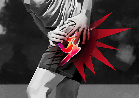 PSD 남자 일러스트 한명 상반신 성인 운동복 운동 고통 회색 관절염 골반 골반뼈 감싸기 성인남자한명만 고관절 국내일러스트 1 옷 감정 컬러 모션 뼈 건강 사람 질병 관절 남자한명만 성인남자만 파일형식