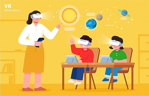 전신 학생 여자 어린이교육 남자 지구 어린이 의자 일러스트 수업중 서기 들기 앉기 소녀 소년 성인 세명 태블릿 태양 노란색 손들기 디지털 교사 행성 가리킴 책상 우주과학 과학교육 태양계 디지털산업 가상공간 가상현실 VR기기 국내일러스트 AI파일 자연요소 직업 교육 산업 컬러 과학 가구 모션 수업 사람 손짓 전자제품 스마트기기 우주 기계 파일형식 벡터