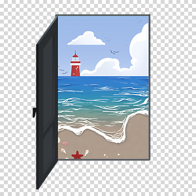 구름 편집 편집이미지 바다 하늘 불가사리 등대 누끼 해변 사람없음 문 오픈 조개껍데기 PNG 편집소스 자연요소 조개 극피동물 파일형식