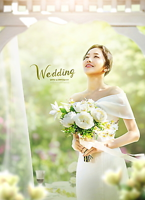 PSD 편집이미지 여자 꽃 신부 부케 웨딩드레스 결혼 결혼식 한명 미소 들기 상반신 20대 성인 연두색 한국인 커튼 성인여자한명만 이미지편집 식물 1 드레스 꽃다발 모션 표정 사람 동양인 이벤트 청년 초록색 여자한명만 성인여자만 파일형식