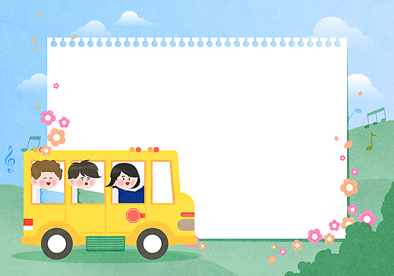 구름 여자 교육 남자 꽃 어린이 하늘색 음표 일러스트 프레임 소녀 소년 상반신 세명 연두색 유치원 스쿨버스 스케치북 신학기 동산 에듀 에듀케이션 프레임일러스트 어린이만 국내일러스트 AI파일 자연요소 식물 기호 음악 학용품 버스 사람 초록색 파란색 파일형식 벡터