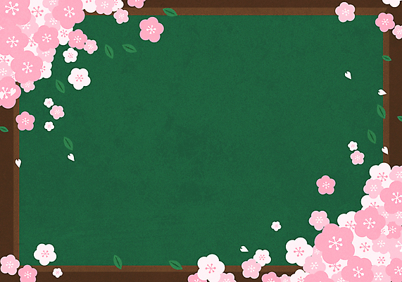 교육 분홍색 일러스트 나뭇잎 프레임 사람없음 초록색 칠판 봄 벚꽃 신학기 에듀 에듀케이션 프레임일러스트 국내일러스트 AI파일 계절 꽃 컬러 잎 파일형식 벡터