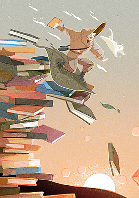 전신 PSD 한마리 남자 파도 일러스트 팔벌리기 동화 나뭇잎 한명 들기 성인 책 독서 태양 주황색 고양이 원형 서핑 모험가 책더미 인문학 성인남자한명만 국내일러스트 자연요소 도형 1 교육 바다 컬러 잎 포유류 모션 사람 반려동물 수상스포츠 무더기 남자한명만 성인남자만 파일형식