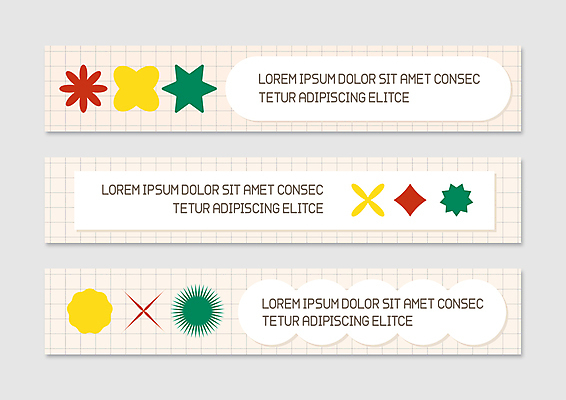 도형 템플릿 배너 배너템플릿 가로배너 패턴 사각프레임 사람없음 현수막 레이아웃 체크무늬 기하학 베이지색 배너세트 AI파일 컬러 무늬 프레임 가로 세트 사각형 파일형식 벡터