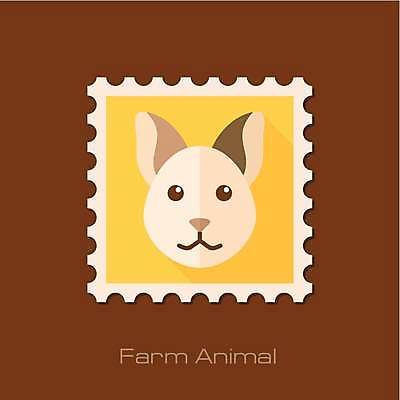 EPS 해외이미지 한마리 얼굴 일러스트 사람없음 노란색 고양이 우표 해외일러스트 1 컬러 포유류 신체부위 반려동물 파일형식 벡터 이미지허브