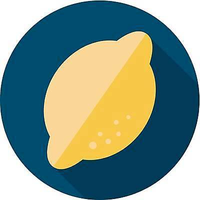 EPS 해외이미지 일러스트 사람없음 노란색 원형 레몬 심플 해외일러스트 도형 컬러 과일 파일형식 벡터 이미지허브