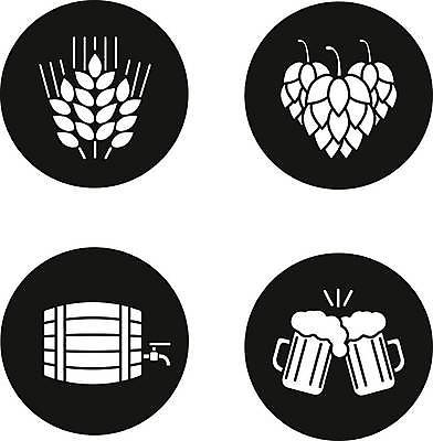 EPS 해외이미지 디자인 일러스트 맥주 주류 사람없음 세트 원형 건배 심플 보리 맥주거품 홉 해외일러스트 도형 식물 음료 곡류 거품 파일형식 벡터 이미지허브