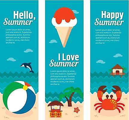 EPS 해외이미지 배너 세로배너 일러스트 해변 사람없음 파란색 야자수 게 바 선술집 비치볼 돌고래 수상가옥 콘아이스크림 배너세트 해외일러스트 나무 바다 컬러 공 포유류 아이스크림 주택 바캉스용품 갑각류 세로 세트 수중동물 술집 파일형식 벡터 이미지허브