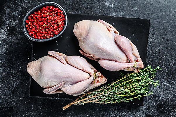 포토 JPG 해외이미지 그릇 검은배경 실내 사람없음 하이앵글 닭고기 신선 날것 후추 백리향 생닭 돌접시 해외포토 식기 접시 뷰포인트 백그라운드 육류 내부 검은색 닭 향신료 파일형식 이미지허브