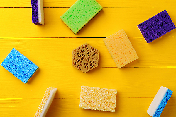 포토 JPG 해외이미지 실내 종류 사람없음 다양 청소도구 오브젝트 스펀지 노란배경 해외포토 다수 백그라운드 내부 노란색 도구 청소 파일형식 이미지허브