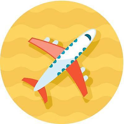 EPS 해외이미지 일러스트 비행기 사람없음 노란색 해외일러스트 컬러 항공교통 대중교통 파일형식 벡터 이미지허브