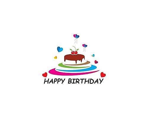 EPS 해외이미지 일러스트 사람없음 케이크 하트 축하 생일 생일케이크 심볼 해외일러스트 모양 기념일 컨셉 디저트 파일형식 벡터 이미지허브