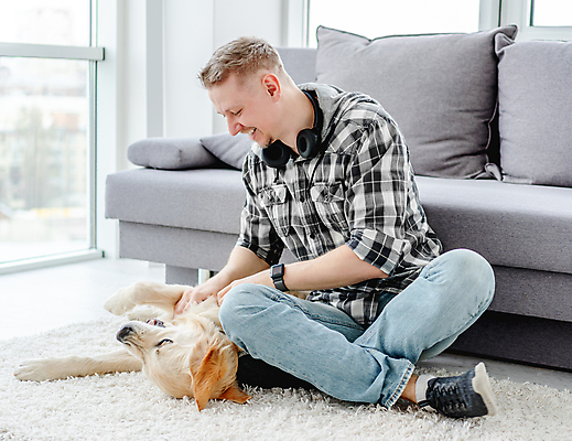 포토 JPG 해외이미지 남자 행복 휴식 함께함 실내 건강 사랑 한명 미소 앉기 성인 반려동물 소파 기쁨 방 개 리트리버 돌봄 성인남자한명만 펫팸족 해외포토 동물 1 감정 컨셉 의자 포유류 모션 표정 사람 내부 신조어 남자한명만 성인남자만 파일형식 이미지허브
