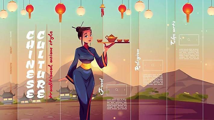 EPS 해외이미지 여자 일러스트 중국문화 쟁반 매달리기 서기 들기 동양인 상반신 성인 중국 등불 찻잔 찻주전자 성인여자한명만 해외일러스트 동양문화 아시아 외국문화 모션 주전자 조명 잔 사람 인종 여자한명만 성인여자만 파일형식 벡터 이미지허브