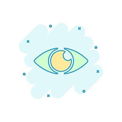 EPS 해외이미지 일러스트 사람없음 신체부위 눈동자 민트색 해외일러스트 컬러 사람 눈_신체부위 파일형식 벡터 이미지허브