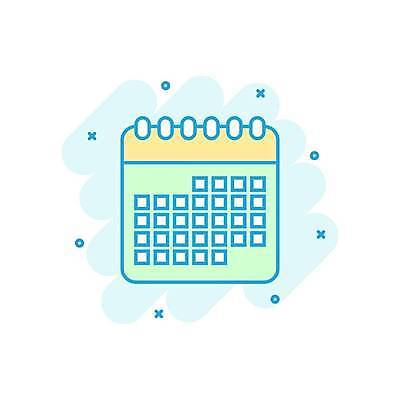 EPS 해외이미지 일러스트 사람없음 달력 민트색 플래너 해외일러스트 컬러 파일형식 벡터 이미지허브