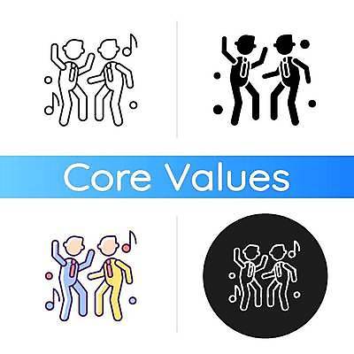 EPS 해외이미지 디자인 음표 라인일러스트 일러스트 사람모양 함께함 이벤트 사람없음 세트 춤 즐거움 가치 핵심 해외일러스트 모양 기호 감정 음악 컨셉 문화예술 파일형식 벡터 이미지허브