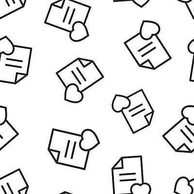 EPS 해외이미지 패턴 일러스트 사랑 사람없음 패턴백그라운드 하트 문서 심플 위시리스트 해외일러스트 모양 감정 백그라운드 무늬 파일형식 벡터 이미지허브