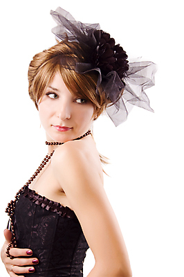 포토 JPG 해외이미지 백인 1 헤어스타일 응시 드레스 여자 얼굴 한명 사람 성인 뷰티 갈색 머리 유행 귀여움 검은색 놀람 우아함 속눈썹 복고 충격 베일 고립 단아함 옛날 스타일 완전 해외포토 서양인 시선 옷 감정 컬러 컨셉 표정 신체부위 눈썹 파일형식 이미지허브