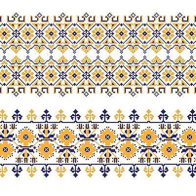 EPS 해외이미지 전통 꽃 유럽 별 백그라운드 십자가 패턴 일러스트 추상 미술 여러명 파란색 노란색 유행 수확 흰색 직물 바늘 뜨개질 인쇄 심볼 질감 복고 땀 러시아 광택 자수 폴란드 라트비아 러시아인 벨로루시 에스토니아 우크라이나 전국 핸드메이드 스타일 국경 해외일러스트 자연요소 서양인 식물 나라 컬러 다수 무늬 농업 문화예술 북유럽 사람 취미 도구 파일형식 벡터 이미지허브