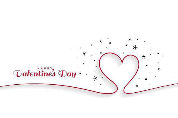 EPS 해외이미지 디자인 행복 백그라운드 일러스트 발렌타인데이 사랑 타이포그라피 사람없음 빨간색 낭만 하트 축하 해외일러스트 모양 문자 감정 컬러 컨셉 데이이벤트 파일형식 벡터 이미지허브