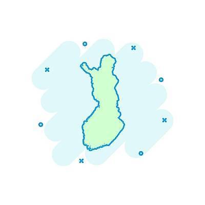 EPS 해외이미지 나라 지도 일러스트 핀란드 사람없음 민트색 해외일러스트 컬러 북유럽 파일형식 벡터 이미지허브