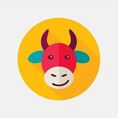 EPS 해외이미지 한마리 일러스트 사람없음 농장 원형 소 해외일러스트 도형 1 농업 포유류 파일형식 벡터 이미지허브