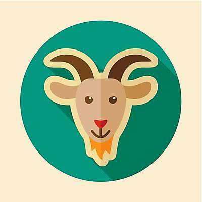 EPS 해외이미지 한마리 일러스트 염소 사람없음 농장 원형 해외일러스트 도형 1 농업 포유류 파일형식 벡터 이미지허브