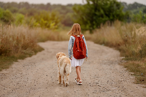 포토 JPG 해외이미지 주간 전신 한마리 여자 반려견 길 어린이 함께함 한명 야외 뒷모습 친구 반려동물 걷기 산책 골든리트리버 강아지 백팩 소녀한명만 해외포토 자연요소 동물 1 뷰포인트 컨셉 가방 관계 모션 휴식 사람 개 리트리버 여자한명만 소녀만 파일형식 이미지허브