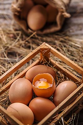 포토 JPG 해외이미지 실내 사람없음 아웃포커스 계란 볏짚 나무상자 깨짐 날계란 해외포토 컨셉 촬영기법 내부 상자 알 짚 파일형식 이미지허브