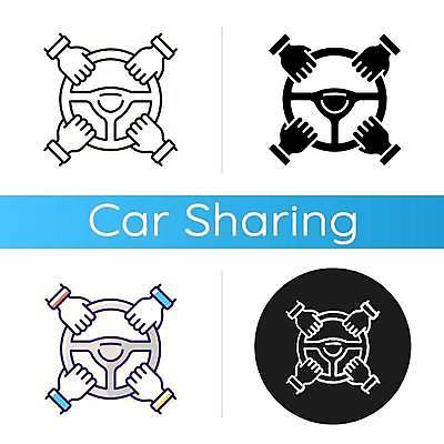 EPS 해외이미지 디자인 라인일러스트 일러스트 자동차 사람없음 세트 잡기 손모양 렌탈 자동차핸들 공유경제 카쉐어링 해외일러스트 모양 육상교통 모션 경제 핸들 파일형식 벡터 손_신체부위 이미지허브