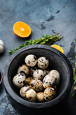 포토 JPG 해외이미지 그릇 오렌지 식재료 회색배경 실내 사람없음 허브 담기 메추리알 메추리 해외포토 식물 식기 백그라운드 과일 모션 내부 알 회색 파일형식 이미지허브