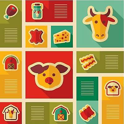 EPS 해외이미지 동물 디자인 음식 농업 일러스트 치즈 주택 육류 돼지고기 농장 소고기 우유 돼지 소 농부 가죽 심볼 베이컨 외양간 격납고 고립 해외일러스트 직업 산업 식재료 포유류 유제품 건물 파일형식 벡터 이미지허브