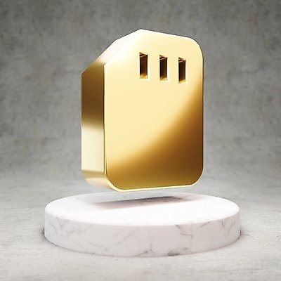 JPG 해외이미지 일러스트 사람없음 3D 디지털 금색 황금 심볼 광택 SD카드 해외일러스트 컬러 디지털합성 메모리 파일형식 이미지허브