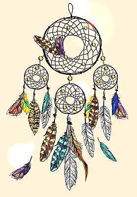 EPS 해외이미지 전통 디자인 문화 일러스트 사람없음 장식 신비 스케치 깃털 마법 드림캐쳐 스타일 해외일러스트 컨셉 미술 파일형식 벡터 이미지허브