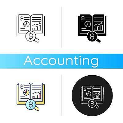 EPS 해외이미지 디자인 라인일러스트 일러스트 비즈니스 돋보기 그래프 사람없음 책 경제 세트 분석 보고서 문서 회계 수입 장부 해외일러스트 컨셉 파일형식 벡터 이미지허브