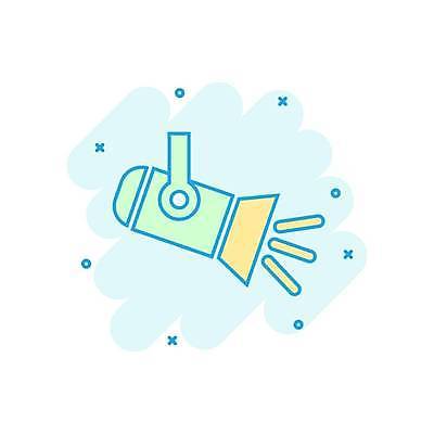 EPS 해외이미지 일러스트 조명 사람없음 공연조명 민트색 조명장치 해외일러스트 컬러 장비 파일형식 벡터 이미지허브