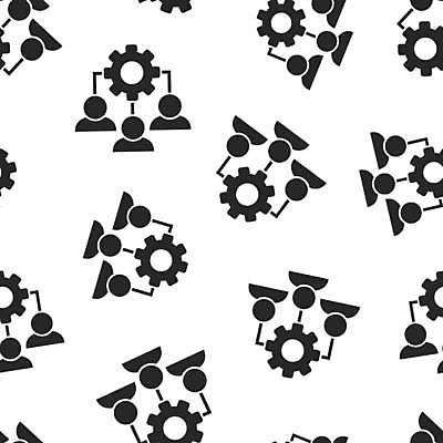 EPS 해외이미지 백그라운드 패턴 일러스트 비즈니스 사람모양 사람없음 패턴백그라운드 톱니바퀴 조직도 해외일러스트 모양 무늬 파일형식 벡터 이미지허브